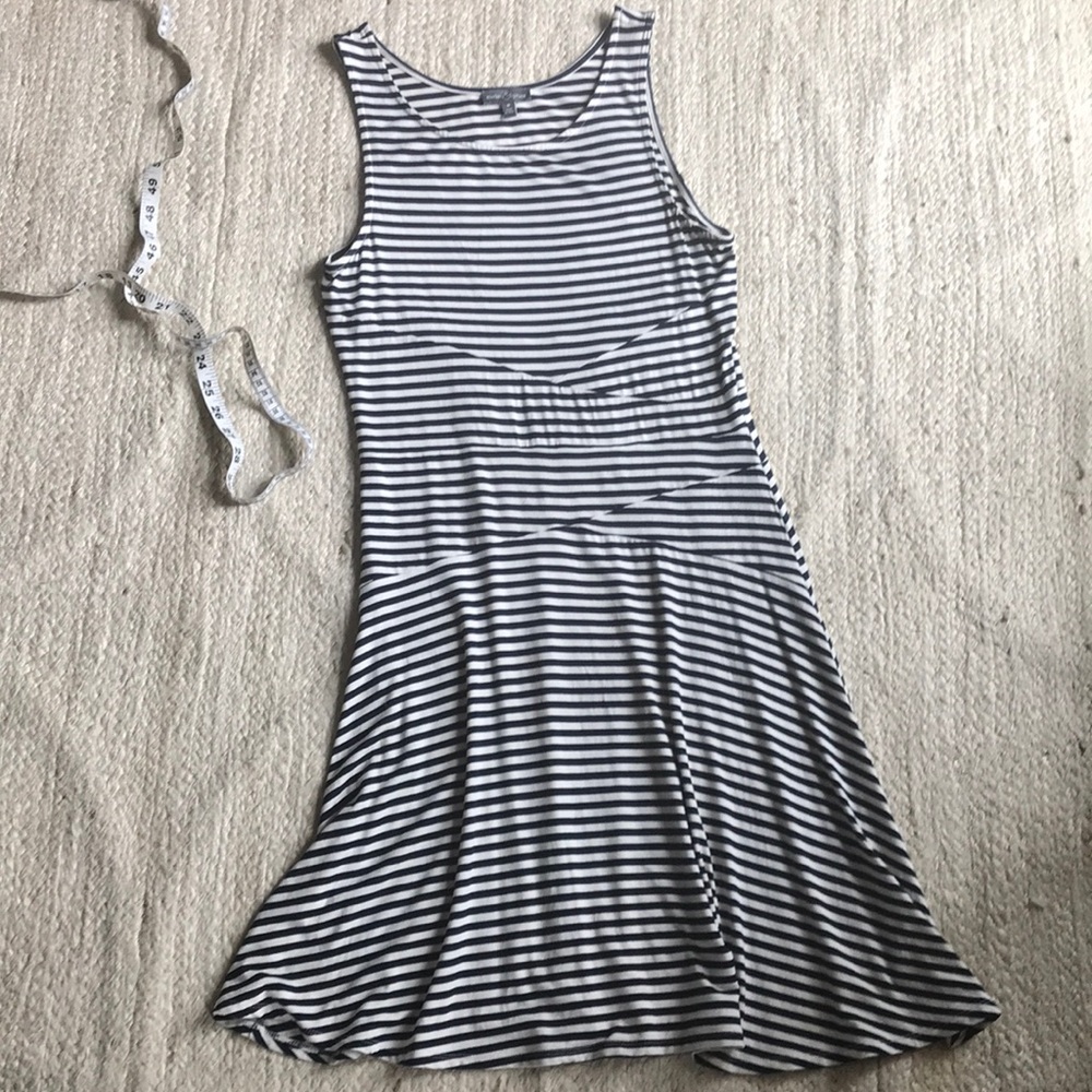 Navy striped dress